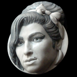 Amy Winehouse Sculpture - Grey