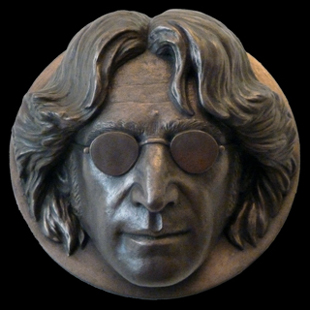 Bronze Resin John Lennon Sculpture
