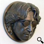 John Lennon Sculpture - Brass