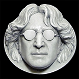 John Lennon Sculpture - Grey