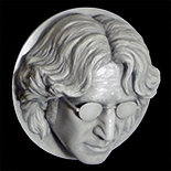 John Lennon Sculpture - Grey