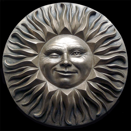 Bronze Sun Face