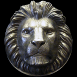 Lion Head Sculpture - Bronze