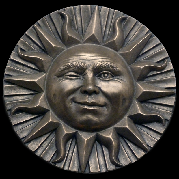 Winking Sun Wall Plaque