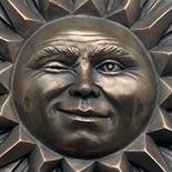 Winking Sun Wall Plaque
